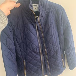 Blue Quilted Jacket